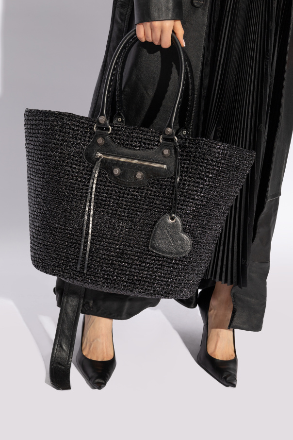 バッグ BALENCIAGA Le Cagole Shopper Bag Men's Le Cagole Tote Bag Medium in Black | Balenciaga US